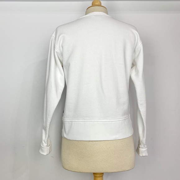 Calvin Klein USA map graphic flocked sweatshirt M - Picture 8 of 11